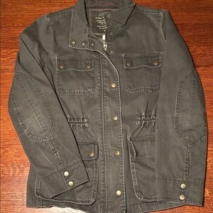 J. Crew Relaxed Boyfriend Army Green Utility Jacket